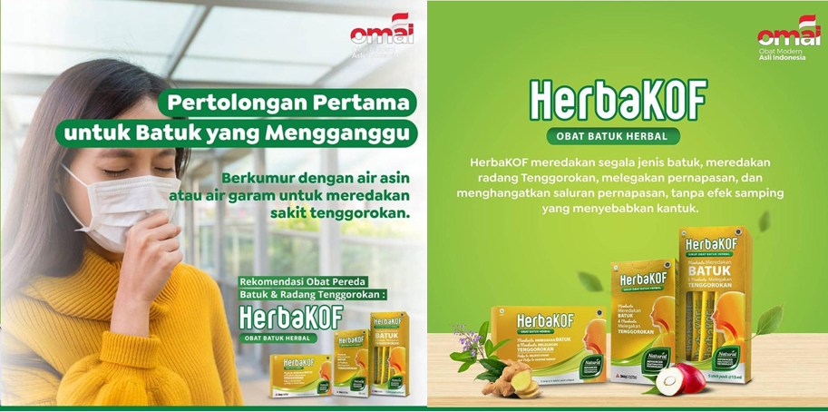 Rekomendasi Obat Herbal, HerbaKOF Pereda Batuk dan Radang Teggorokan